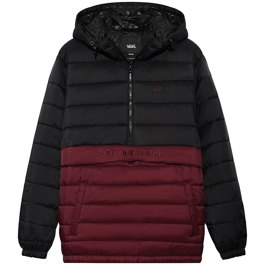 vans black puffer